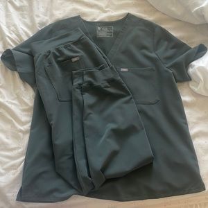 Dark green Figs Scrub Set XXL